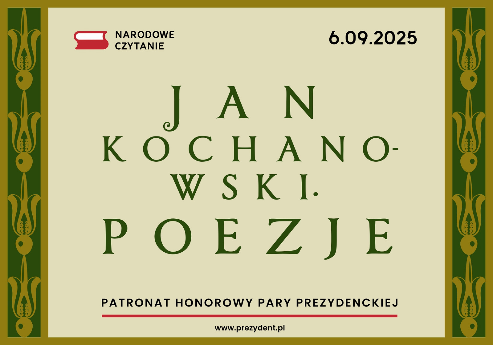 Narodowe Czytanie 2025. Baner
